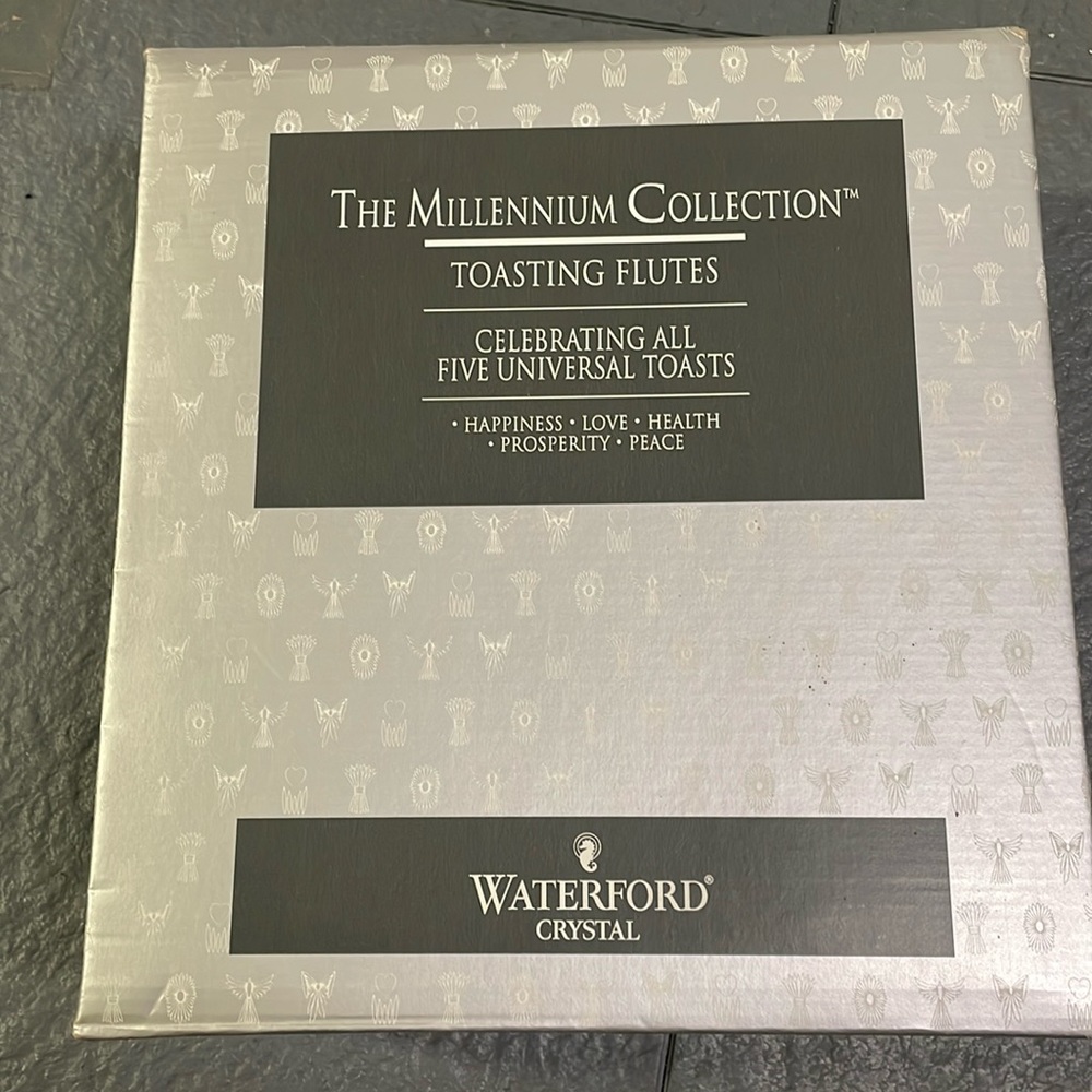Waterford Crystal The Millennium Collection Toasting Flutes